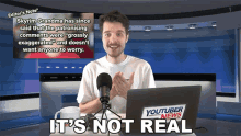 Its Not Real Benedict Townsend GIF - Its Not Real Benedict Townsend Youtuber News GIFs