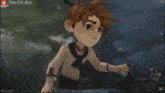 two cartoon characters are standing next to each other with the words the gif war written above them