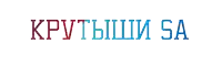a blue and purple logo that says " krutshi sa "