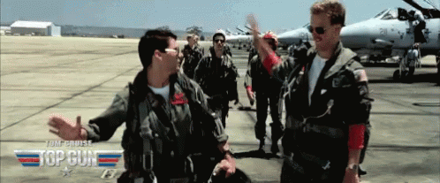 Top Gun Tom Cruise GIF - Top Gun Tom Cruise High Five GIFs