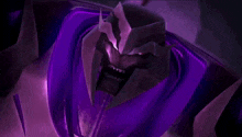 a purple circle with a white center on a purple background