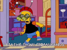 I Am The Thing From Uranus The Simpsons GIF - I Am The Thing From Uranus The Simpsons Alien GIFs