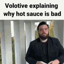 Volotive Volotive Explaining Why Hot Sauce Is Bad GIF - Volotive Volotive Explaining Why Hot Sauce Is Bad GIFs
