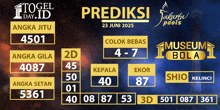 a poster for prediksi jakarta pools for june 23 2025