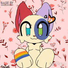 a drawing of a cat with a beanie that says firefox