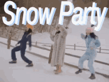 Snow Party GIF - Snow Party Happy Snow Day GIFs