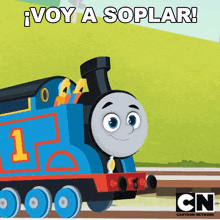 Voy A Soplar Thomas GIF - Voy A Soplar Thomas Thomas And Friends GIFs