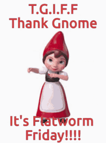 Wormie Club Thank Gnome GIF - Wormie Club Thank Gnome Flatworm Friday GIFs