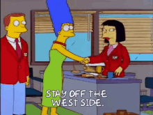 Stay Off The Westside Simpsons GIF