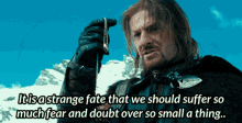 Boromir Such A Little Thing GIF - Boromir Such A Little Thing Lord Of The Rings The Fellowship GIFs