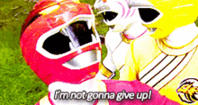 Power Rangers Red Ranger GIF - Power Rangers Red Ranger Im Not Gonna Give Up GIFs