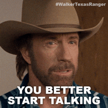 You Better Start Talking Cordell Walker GIF - You Better Start Talking Cordell Walker Walker Texas Ranger GIFs