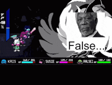 a screenshot of a video game with the word false in the corner