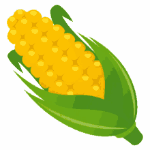 ear of corn food joypixels corn maize cob with leaves