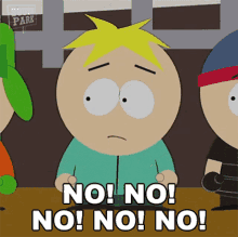 No No No No No Butters Stotch GIF - No No No No No Butters Stotch South Park GIFs