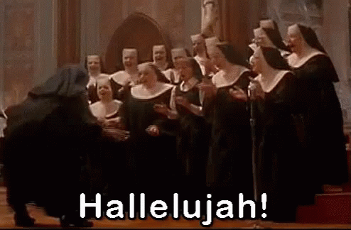 Nuns Hallelujah GIF Nuns Hallelujah Praise The Lord Откриване и споделяне на GIF файлове