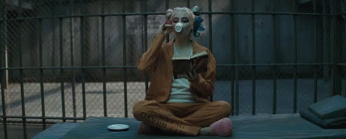 Harley Quinn Tea GIF - Harley Quinn Tea Book GIFs