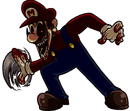 Horror Mario Marioexe Sticker - Horror Mario Marioexe It'S-a Me Fnf Stickers