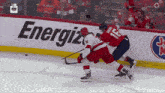 a hockey player with the number 14 on his jersey