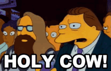 Holy Cow GIF - Holy Cow The Simpsons GIFs