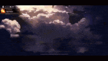 a screenshot of a video game shows a cloudy sky and says " light impact " on the bottom