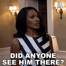 Did Anyone See Him There Victoria Franklin GIF - Did Anyone See Him There Victoria Franklin The Oval GIFs