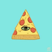 Illuminati Pizza GIF - Illuminati Pizza Eye GIFs