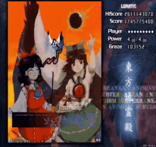 a video game called lunatic has a score of 1745775000