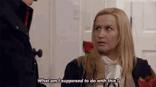 When You Don'T Understand Flirting GIF - What Am I Supposed To Do With This Angela The Office GIFs