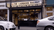 The Laughing Halibut Fich And Chips GIF - The Laughing Halibut Fich And Chips Running Away GIFs