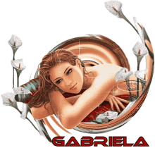 gabriela name sparkle flower pretty