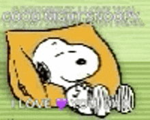 Snoopy Good Night GIF - Snoopy Good Night I Love You GIFs