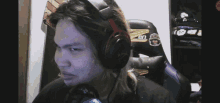 long hair asian boy gamer streamer