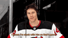 New Jersey Devils I Guess Im Stuck With Him So Thats Good GIF