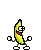 a pixel art drawing of a banana holding a sign that says 10000 pounds .