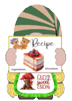 Gnome Recipes Sticker - Gnome Recipes Cooking Stickers