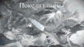 a black and white image with the words pokeda glicts written in white letters