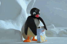 Pingu Eating GIF