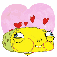 spongebob hearts love in love cute