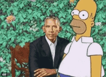 Obama Homer Simpson GIF - Obama Homer Simpson Portrait GIFs