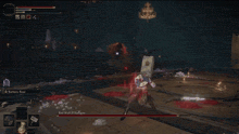 a video game is being played with a character named red wolf of radagan