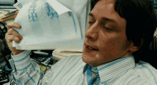 james mcavoy sweating fanning yourself cooling off sweat meme