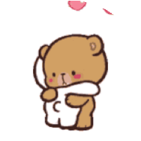 Milkandmocha Hug Sticker - Milkandmocha Hug Cute Stickers