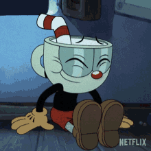 Laughing Cuphead GIF - Laughing Cuphead The Cuphead Show GIFs