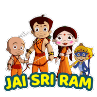 Jai Sri Ram Raju Sticker - Jai Sri Ram Raju Chutki Stickers
