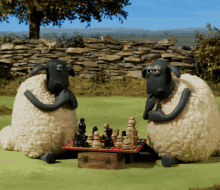 Shaun The Sheep Chess GIF - Shaun The Sheep Chess Shaun GIFs