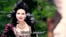 Once Upon A Time Shut Up GIF - Once Upon A Time Shut Up Evil Queen GIFs
