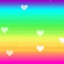 Rainbow Hearts GIF - Rainbow Hearts Colorful GIFs