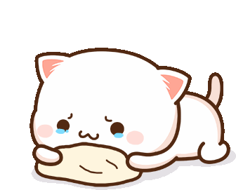 Mochi Mochi Peach Cat Crying Sticker - Mochi Mochi Peach Cat Peach Cat Crying Stickers