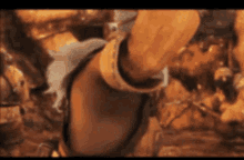 a close up of a person 's leg in a video game